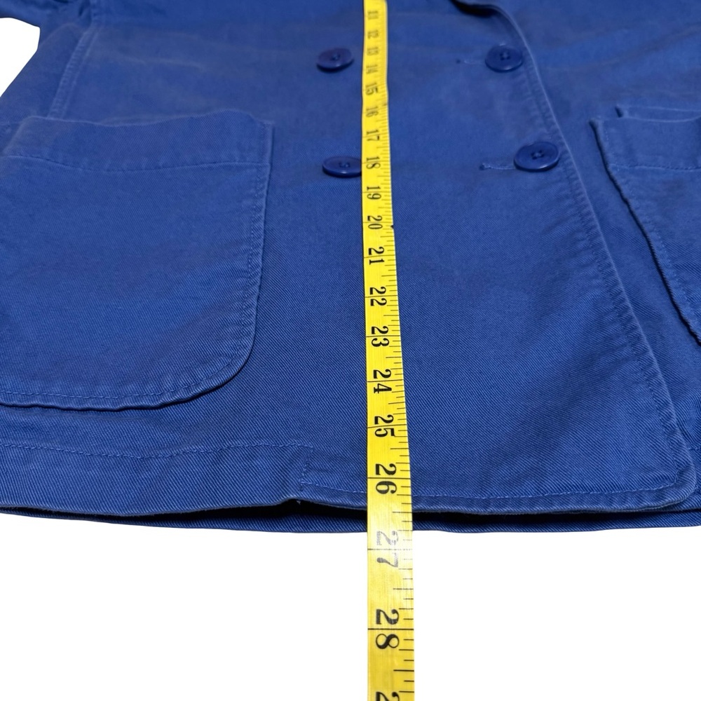 MADEWELL Oversized Blue Crossover Blazer Regenerative Chino Women’s Size Large - Picture 7 of 10